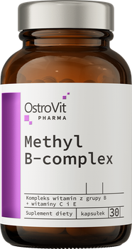 Харчова добавка OstroVit Pharma Methyl B-Complex 30 капсул (5903246227963)