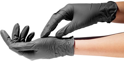 Перчатки смотровые Sangig нитриловые нестерильные Размер L 100 шт Черные (001694)