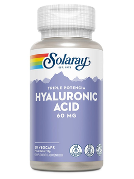 Kompleks witamin i minerałów Solaray Hyaluronic Acid 60 mg 30 caps (0076280197983)