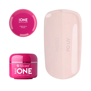 Гель для нарощування нігтів Silcare Base One UV French Pink 30 г (5902560554281)