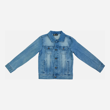 Підліткова джинсова куртка для хлопчика Cool Club CJB2421041 146 см Блакитна (5903977188021)