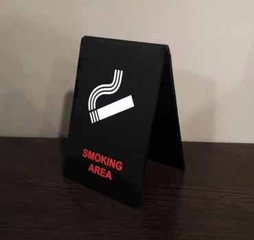 Настільна табличка SMOKING AREA 10 х 15 см