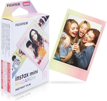 Фотопапір Fujifilm INSTAX MINI MACARON картридж для Instax mini 8, 9, 11, 12, 90, 99, 40, 41, 50, 70, 25S, EVO, liplay, Polaroid 300, SHARE SP-1, SP-2, link (54х86мм 10шт)