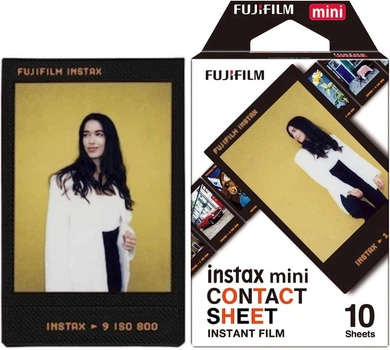 Фотобумага Fujifilm CONTACT SHEET картридж для Instax mini 8, 9, 11, 12, 90, 99, 40, 41, 50, 70, 25S, EVO, liplay, Polaroid 300, SHARE SP-1, SP-2, link (54х86мм 10шт)