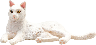 Figurka Mojo Farm Life Cat Lying White 3.5 cm (5031923873681)