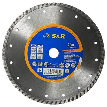 Диск отрезной алмазный S&R Meister по бетону 230 мм.(252371230)