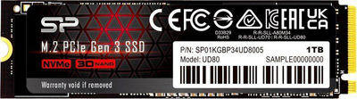 SSD накопичувач Silicon Power UD80 1 TB (SP01KGBP34UD8005)