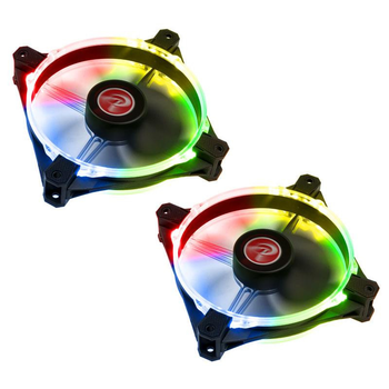 Вентилятор Raijintek Macula 12 Rainbow LED RGB Dual Pack 2x120mm (0R400058)