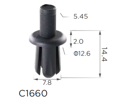 Держатель обшивки/порог/подкрылки Land Rover, BMW (LR033144, 79086L, 11907)