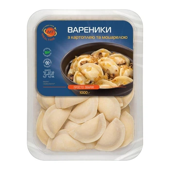 Вареники з картоплею та моцарелою Meal Time (напівфабрикат) 1000г