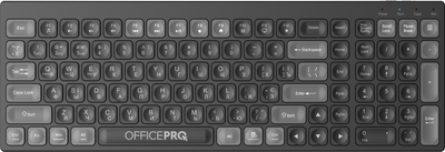 Клавіатура бездротова OfficePro SK985B Чорна (SK985BK) 277007