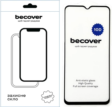 Захисне скло для смартфона Samsung Galaxy M14 5G SM-M146 10D BeCover Black (BC_711356)