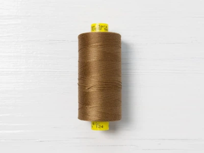 Нитки Gutermann #120 арт. 124, Коричневый, №120, полиэстер 100%