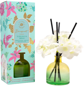 Dyfuzor zapachowy La Casa De Los Aromas Flower Bouquet Biała herbata i Róża 170 ml (8428390061395)