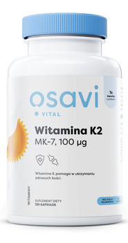 Witamina K2 Osavi MK-7 100 mcg 120 kapsułek (5904139920077)