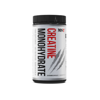 MST Nutrition, Creatine Monohydrate, креатин моногідрат, 120 капсул (MST-16398)