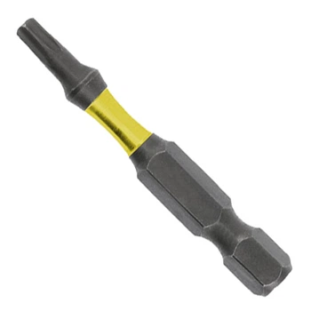 Бита ударная магнитная Tamper Torx Hoegert S2 1/4" TT10 2 шт. с отверстием (HT1S165)