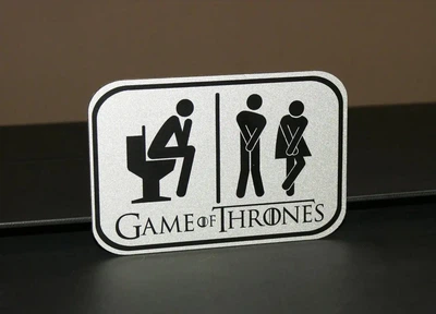 Табличка для туалету "Game of Thrones" 8 х 12 х0,3 см Код: Т-200