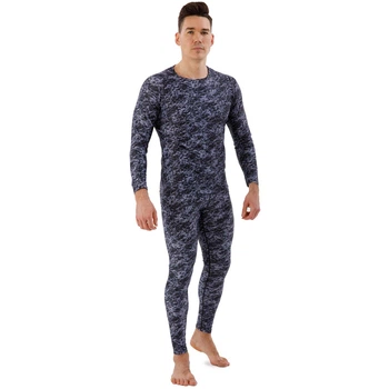 Мужской спортивный комплект рашгард + тайтсы Domino 210-4 размер L (170-175см) Grey-Black