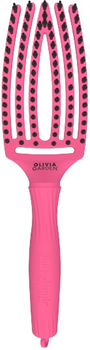 Szczotka do włosów Olivia Garden Fingerbrush Combo Medium jasnoróżowa (5414343012005)