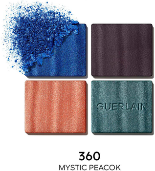 Палетка тіней для повік Guerlain Ombres G Quad 360 Mystic Peacock 6 г (3346470436503)