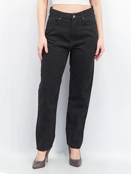Джинсы Regular Fit женские NA-KD 1018-005397-0002 34 Черные (7325942699581)