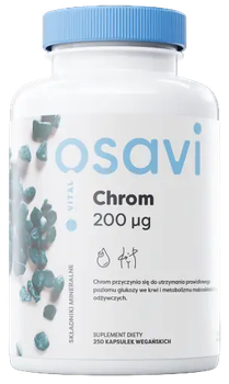 Suplement diety Osavi Chrom 200 mcg 250 kapsułek (5904139921357)