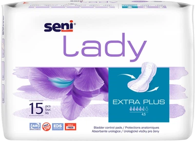 Урологічні прокладки Seni LADY Extra Plus 15 шт (5900516699130)