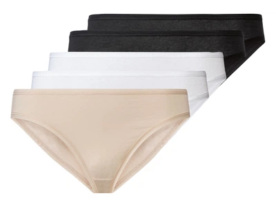 Трусики-слип набор 5 шт. хлопковые для женщины Esmara LYCRA® 443782 S Комбинированный