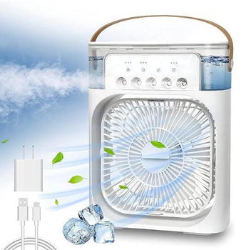 Вентилятор кондиціонер зволожувач 3в1 з контейнером для льоду Mini Portable USB Air Cooling Fan 9418