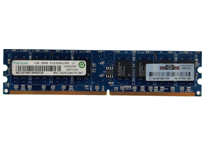 Оперативная память Ramaxel DDR2 1Gb 667MHz PC2-5300U (RML1320EG38D7W-667) 13703 Б/У