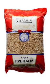 Крупа гречана Vitalina 0,75 кг