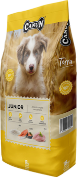 Sucha karma Canun Terra Junior dla szczeniąt od 6 miesiąca 18 kg (8437006714822)