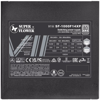 Блок живлення Super Flower Leadex VII PRO 80 PLUS Platinum ATX 3.0 PCIe 5.0 1000 W (NESF-099)