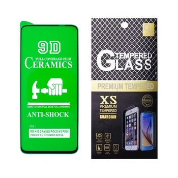 Протиударна захисна плівка Prime Ceramics для Xiaomi Redmi 10 Prime, Redmi 10 2022 (1061119BI, 21121119SG, 22011119UY) Full Glue з чорною рамкою