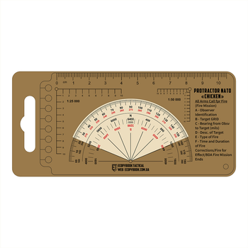 Tactical Ecopybook лінійка Protractor NATO "Chicken"