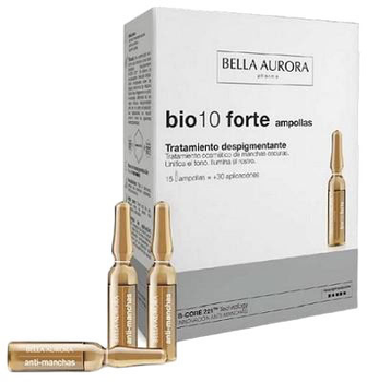 Serum do twarzy w ampułkach Bella Aurora Bio10 Forte Depigmenting 15 x 2 ml (8413400008255)