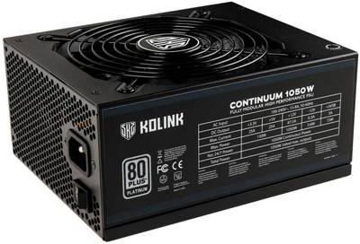 Блок питания Kolink Continuum 80 PLUS Platinum modular 1050 W (KL-C1050PL-B)