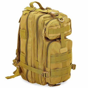 Рюкзак тактичний штурмовий SILVER KNIGHT Premier (нейлон, оксфорд 900D, р-р 43x22x18см, 17л, Хакі)