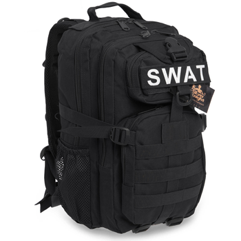 Рюкзак тактичний штурмовий SILVER KNIGHT Premier (нейлон, оксфорд 900D, р-р 40x23x18см, 16л, Чорний)