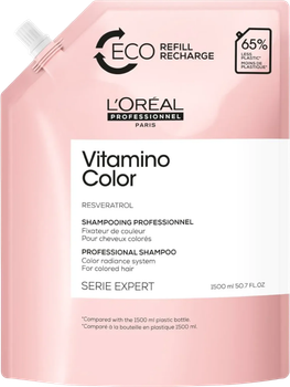 Змінний блок Шампунь для об'єму волосся L'Oreal Paris Vitamino Color Resveratrol 1500 мл (3474637090845)