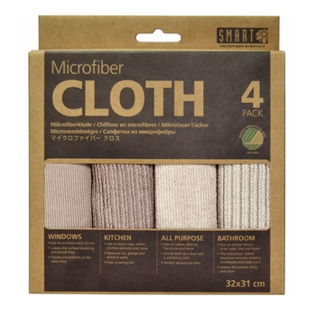 Комплект серветок Smart Cloth “Ультра” 4шт 32х31см Кавово-сірий