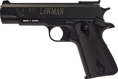 Пистолет страйкбольный ASG STI Lawman 6 мм Black (23704344)