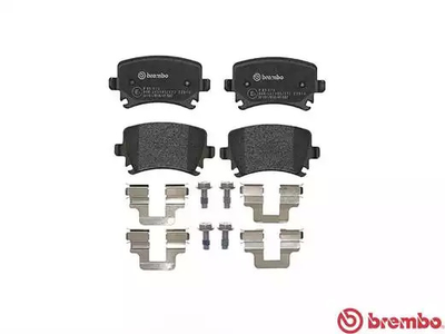 Комплект тормозных колодок, дисковый тормоз SEAT LEON, SKODA OCTAVIA, BREMBO (P85073)