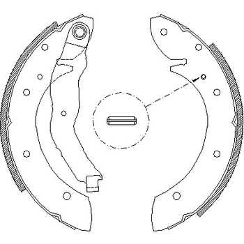 Комплект тормозных колодок PEUGEOT 405, RENAULT SCÉNIC, REMSA (439601)