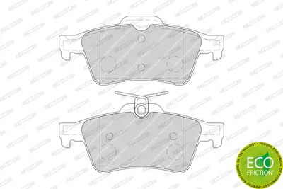 Комплект тормозных колодок, дисковый тормоз CITROËN C5, RENAULT LAGUNA, FERODO (FDB1766)