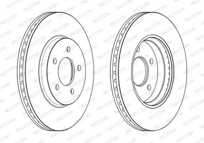 Диск тормозной FORD MAVERICK, MAZDA TRIBUTE, FERODO (DDF2357C)