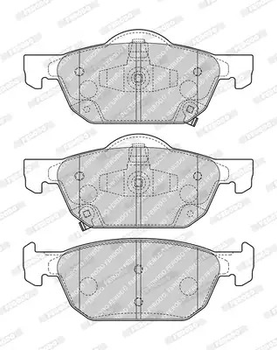 Комплект тормозных колодок, дисковый тормоз HONDA CIVIC, FERODO (FDB4868)