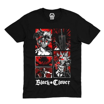 Футболка Аста Чорний Конюшина Black Clover MRZ v173 XS (24579)