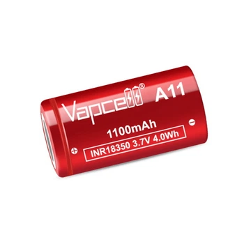 Аккумулятор Vapcell 18350 A11 1100 mAh Li-Ion 3.7V, 10А без защиты